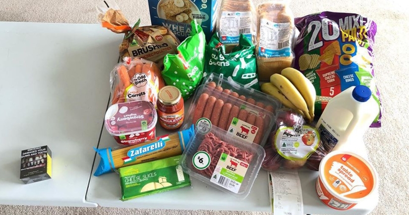 Aquí está la cantidad de comida que puede comprar por el precio de un paquete de cigarrillos en Australia