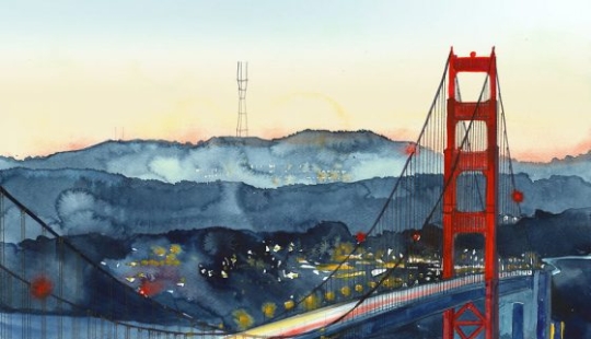 Arquitecto dibuja ciudades mundialmente famosas en acuarela