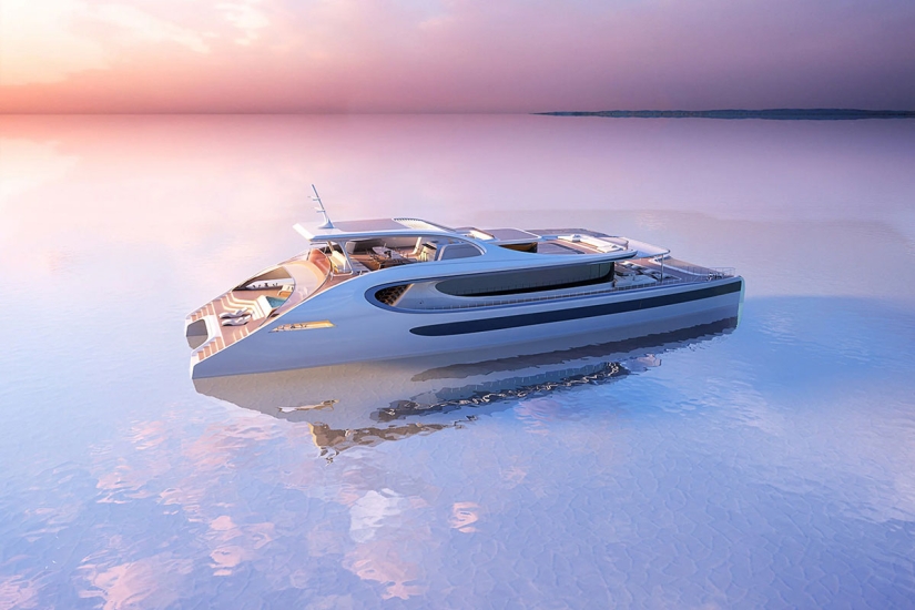 Arquitectura moderna flotante