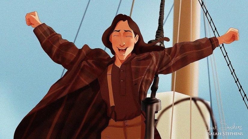 Art fantasies: what would Disney characters look like on the Titanic