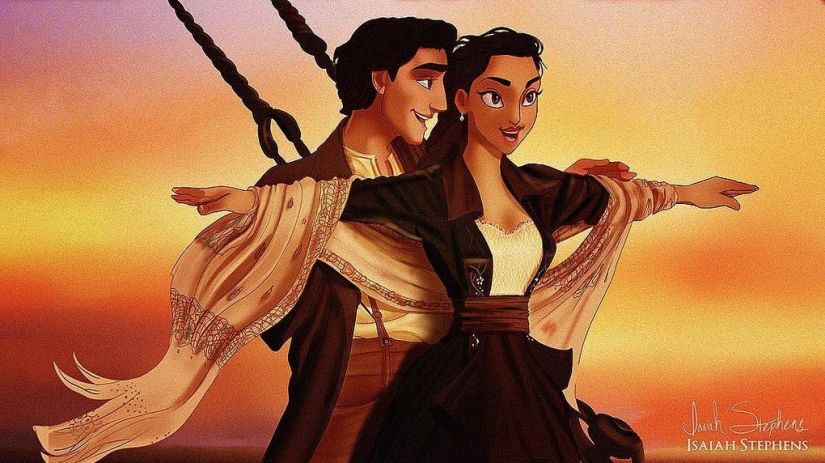 Art fantasies: what would Disney characters look like on the Titanic