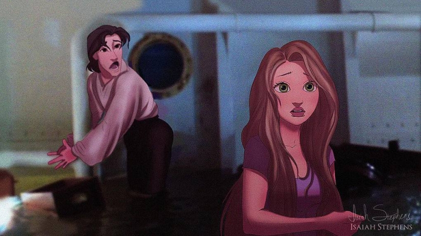 Art fantasies: what would Disney characters look like on the Titanic