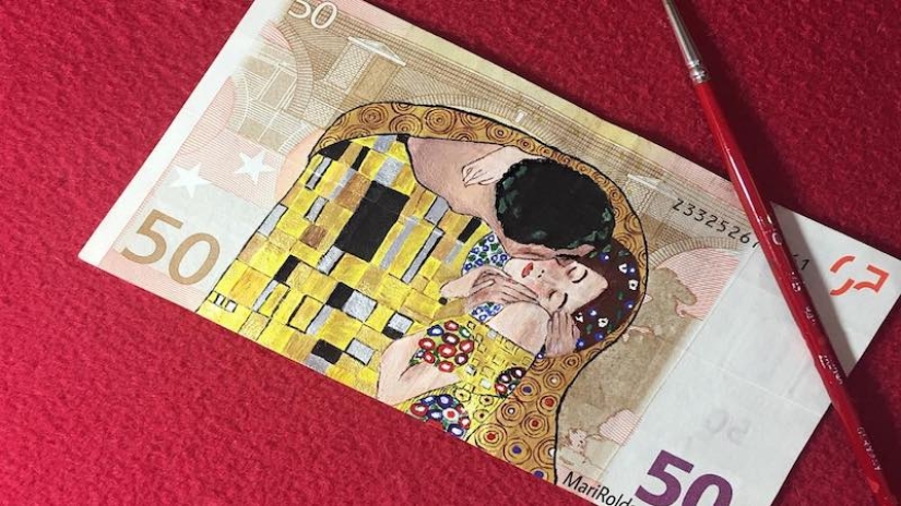 Art is more expensive than money: A Spaniard draws gorgeous pictures on 50 euro bills Art is more expensive than money: A Spaniard draws gorgeous pictures on 50 euro bills