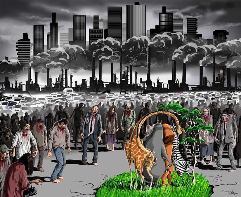 Artista azerbaiyano ridiculizó a Trump, Zuckerberg, terroristas y hilanderos Artista azerbaiyano ridiculizó a Trump, Zuckerberg, terroristas y hilanderos