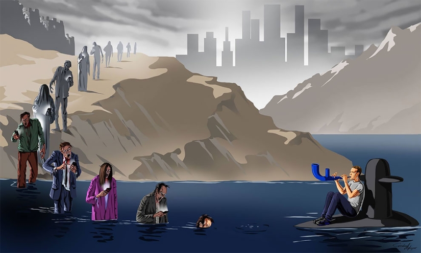 Artista azerbaiyano ridiculizó a Trump, Zuckerberg, terroristas y hilanderos Artista azerbaiyano ridiculizó a Trump, Zuckerberg, terroristas y hilanderos