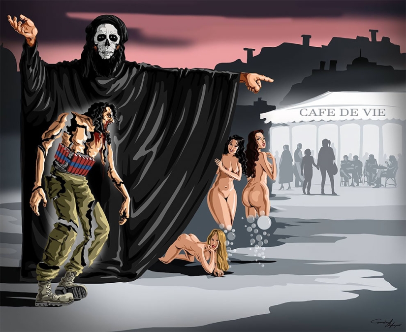 Artista azerbaiyano ridiculizó a Trump, Zuckerberg, terroristas y hilanderos Artista azerbaiyano ridiculizó a Trump, Zuckerberg, terroristas y hilanderos