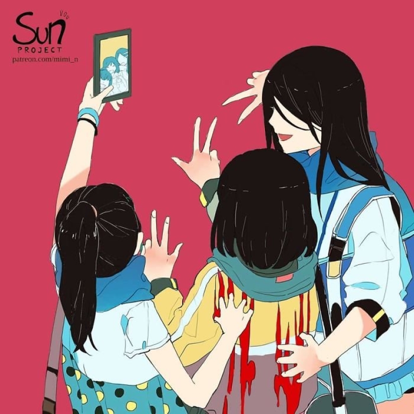 Artista de anime de Indonesia retrata el lado oscuro de la sociedad