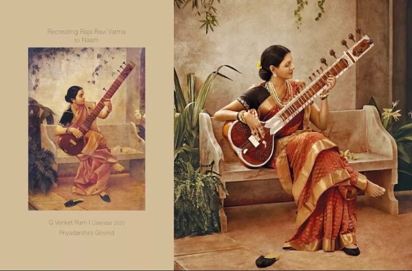 As in the picture: an Indian photographer reproduced the canvases of the XIX century As in the picture: an Indian photographer reproduced the canvases of the XIX century
