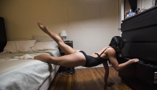 Bailarinas en su dormitorio