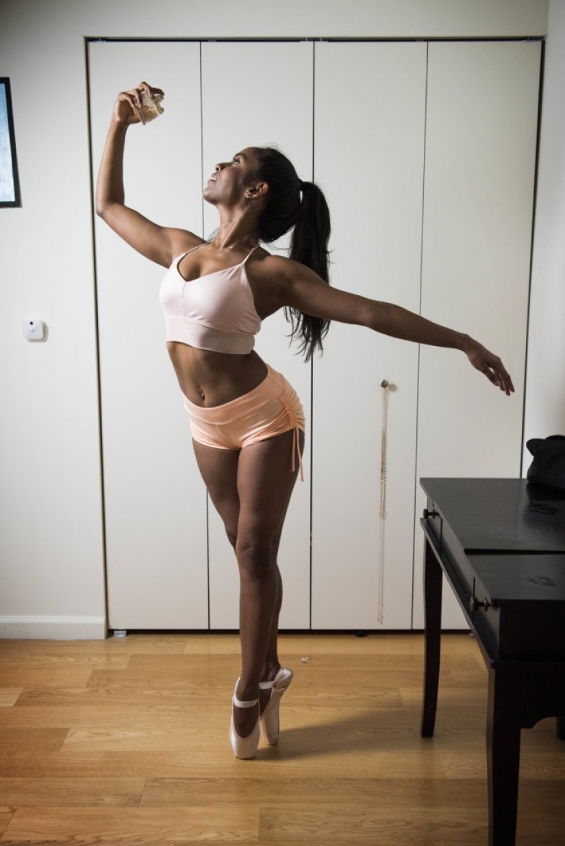 Ballerinas in their bedroom