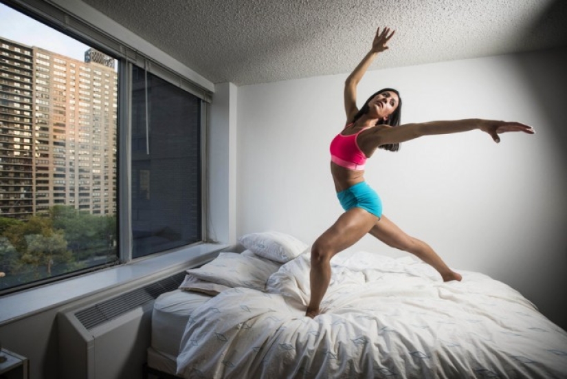 Ballerinas in their bedroom