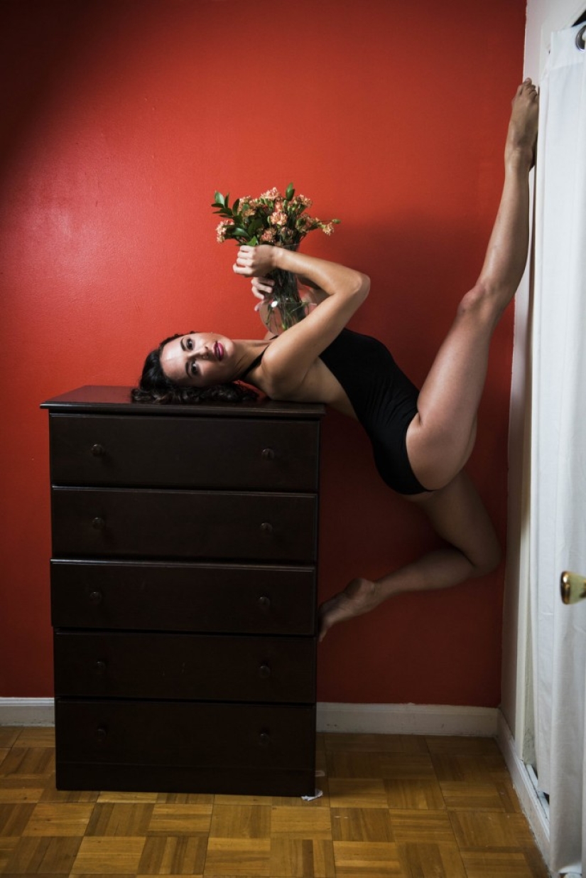 Ballerinas in their bedroom