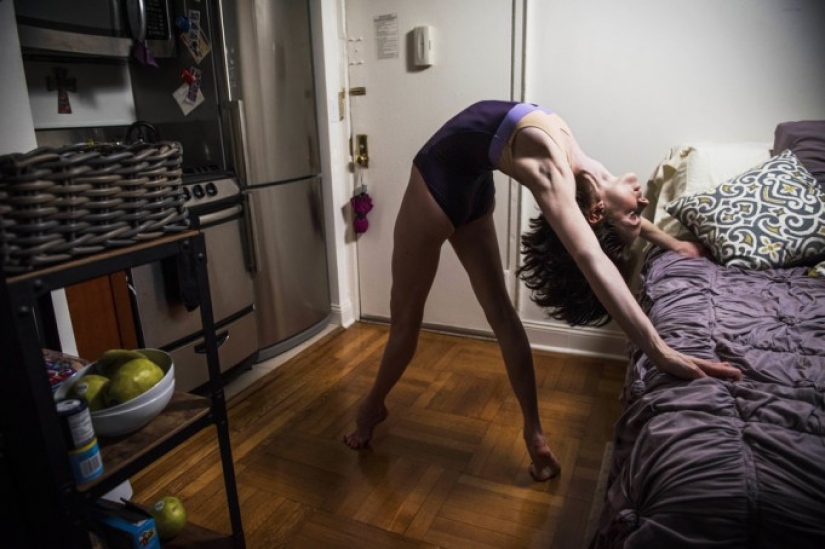 Ballerinas in their bedroom