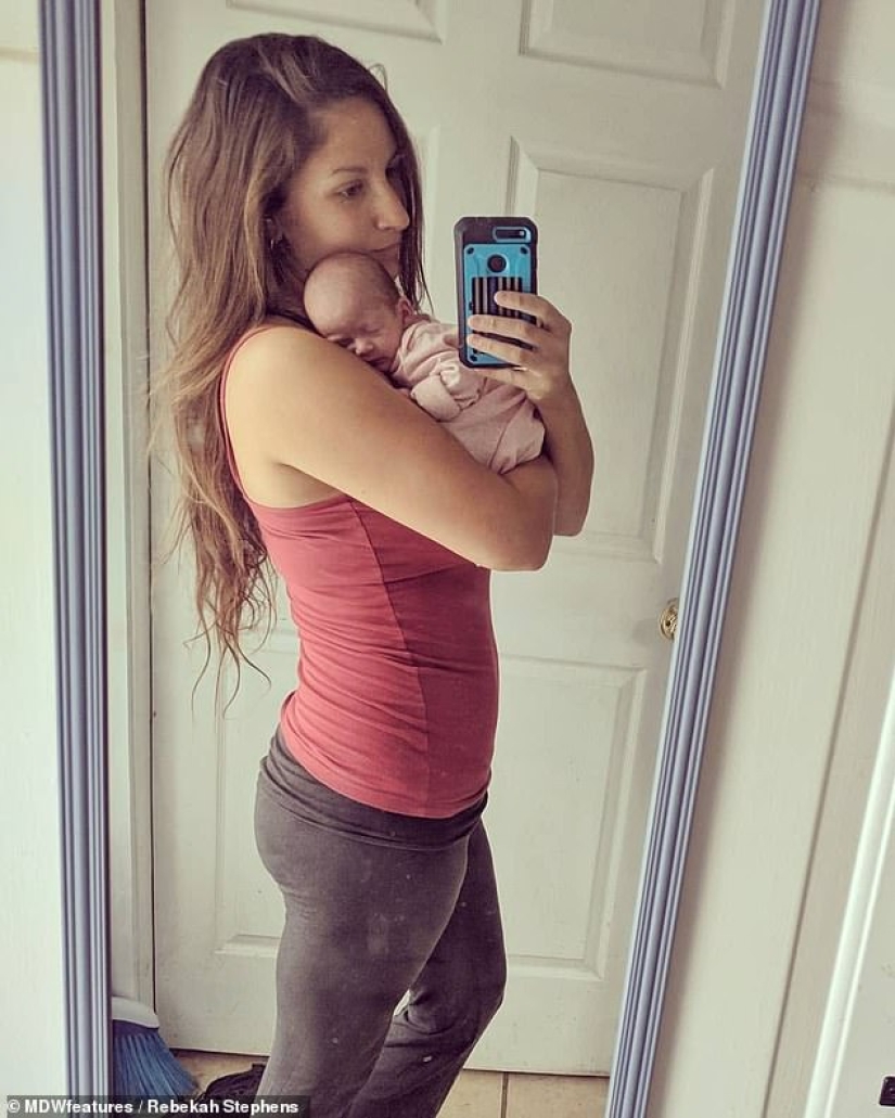 Basic instinct: a mother goes hunting with a 9-month-old baby behind her back