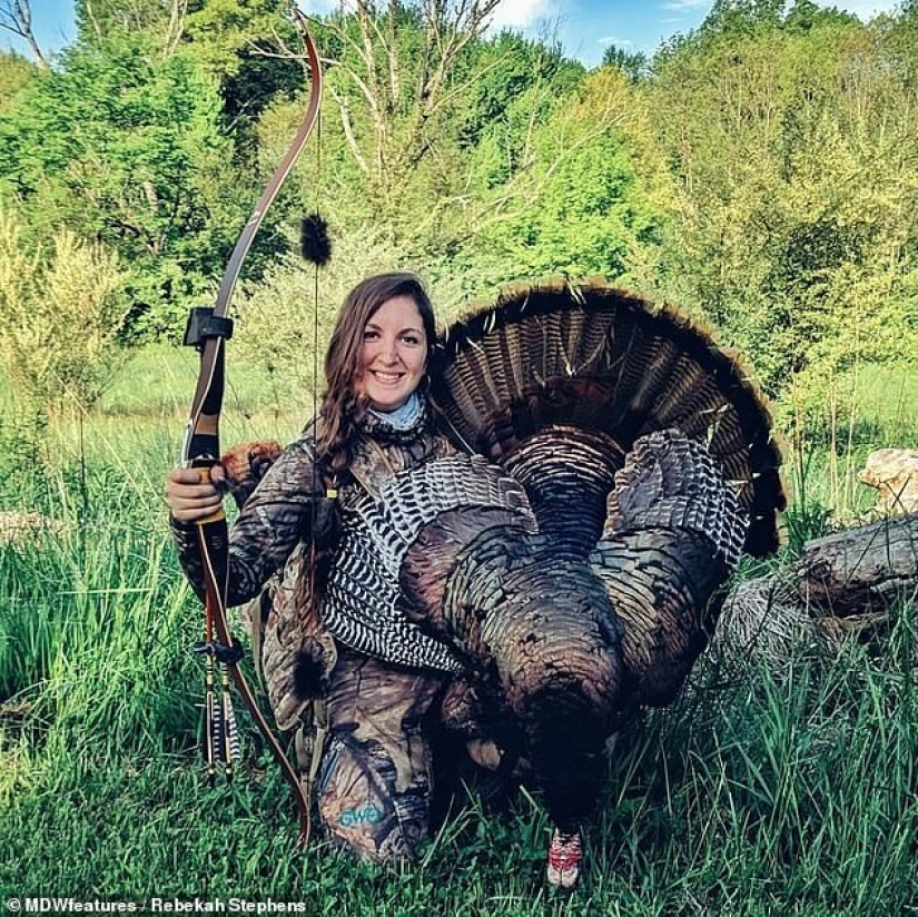 Basic instinct: a mother goes hunting with a 9-month-old baby behind her back