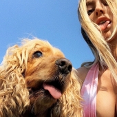 Beautiful girls and their four-legged friends: 25 photos Beautiful girls and their four-legged friends: 25 photos