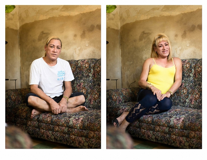 Before and after gender reassignment