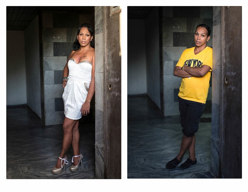 Before and after gender reassignment