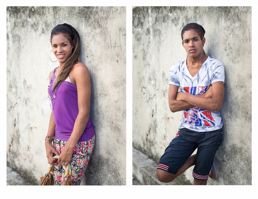 Before and after gender reassignment