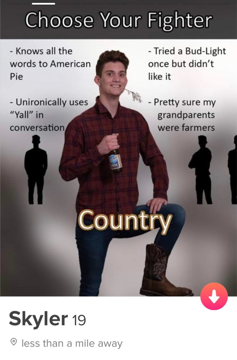 Believer, romantic, drug addict: no girl can resist this guy on Tinder