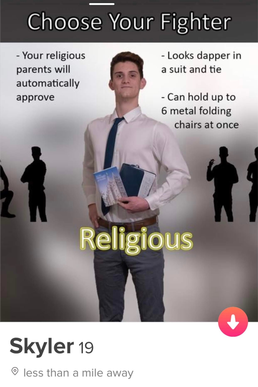 Believer, romantic, drug addict: no girl can resist this guy on Tinder