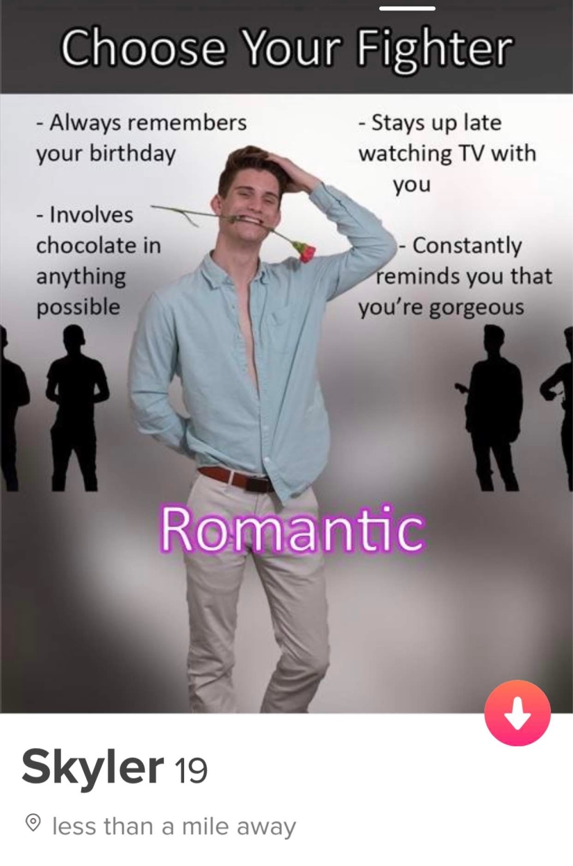 Believer, romantic, drug addict: no girl can resist this guy on Tinder