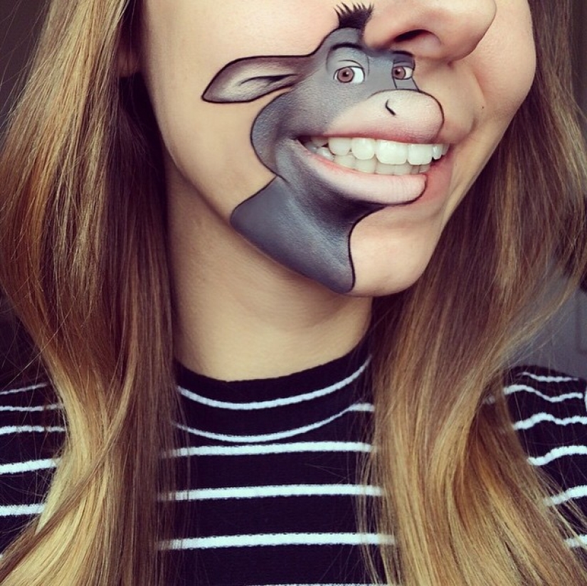 Best lip body painting