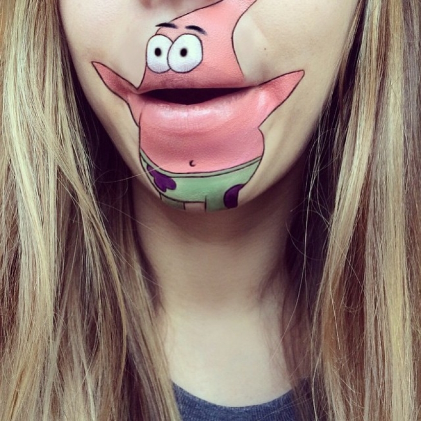 Best lip body painting