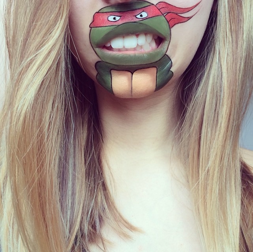 Best lip body painting