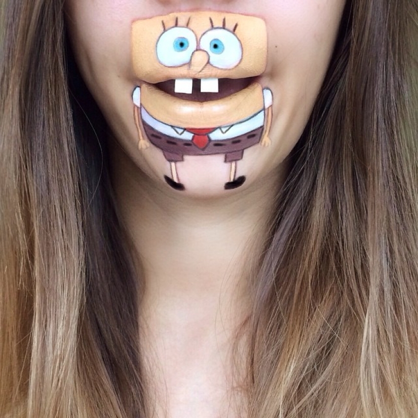 Best lip body painting