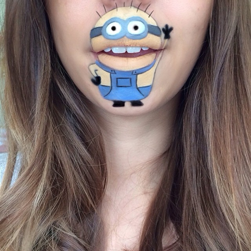 Best lip body painting