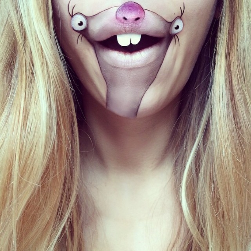 Best lip body painting