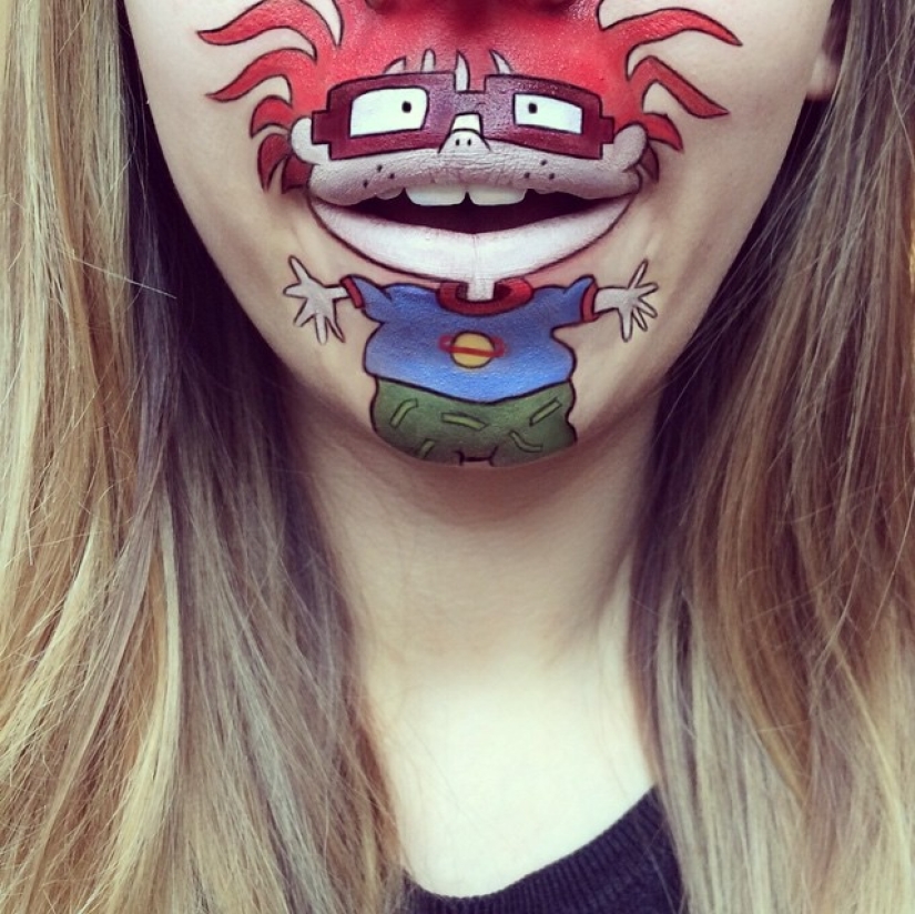 Best lip body painting