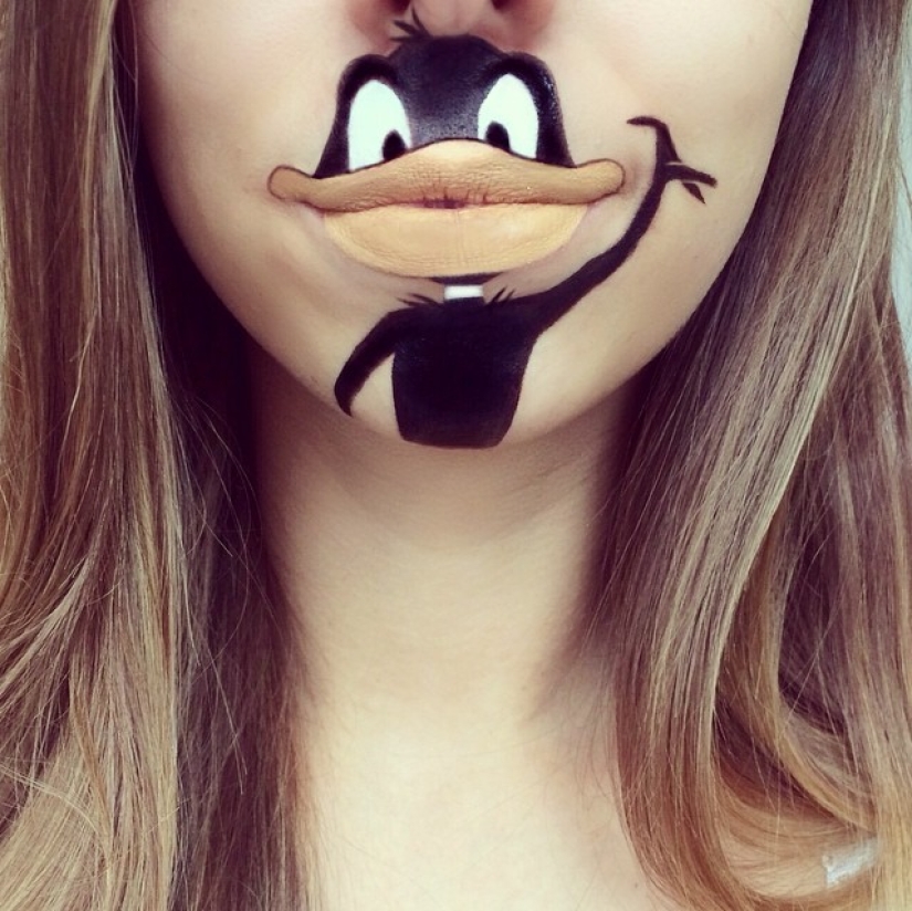 Best lip body painting