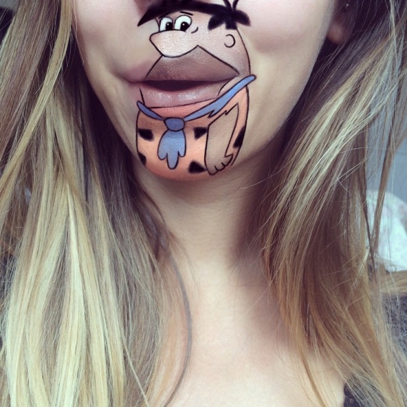 Best lip body painting