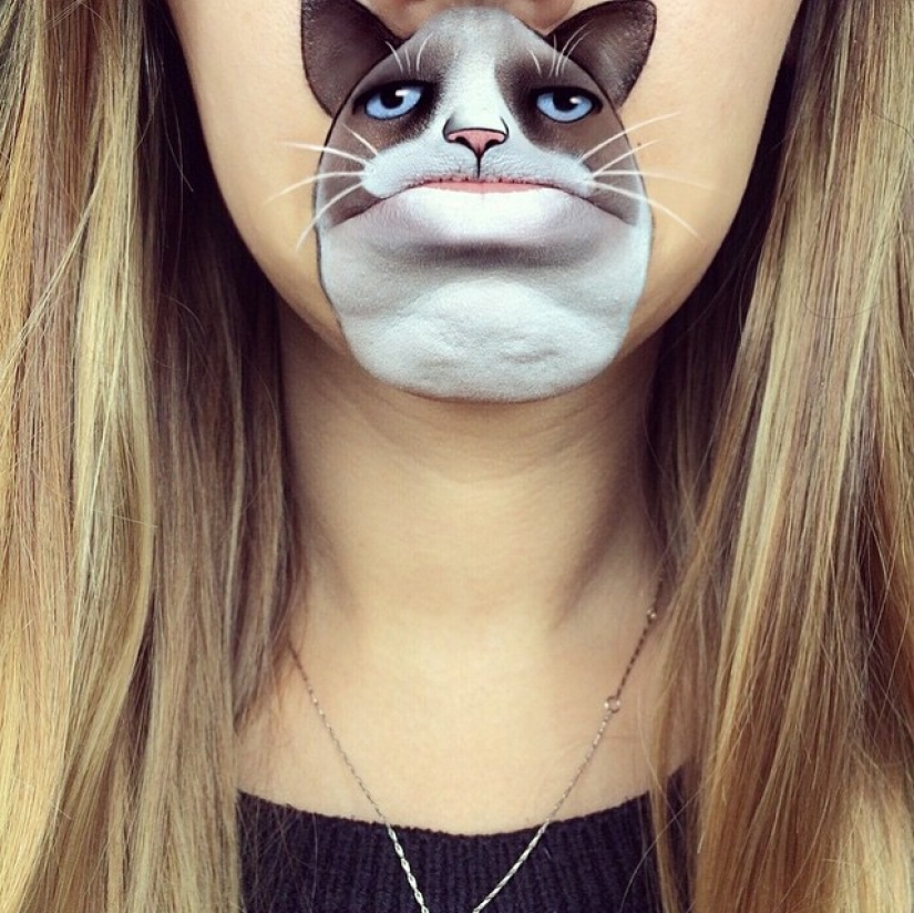Best lip body painting