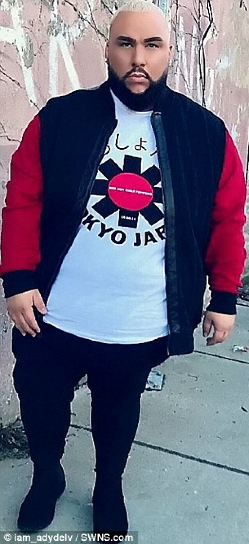 "Big guys love fashion too": The 5XL model proudly shows off all her 180 kilograms