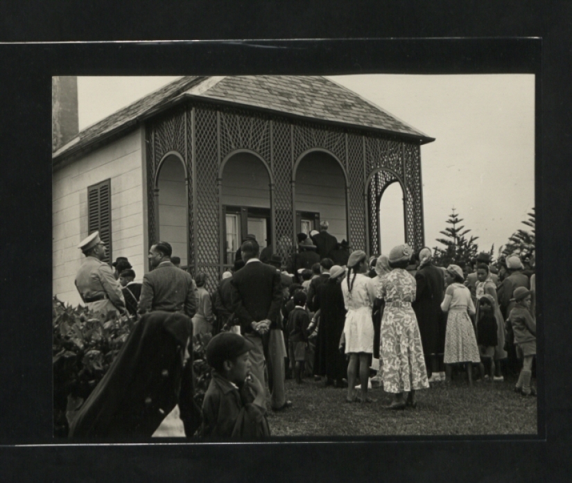 Black and white St. Helena Island Black and white St. Helena Island
