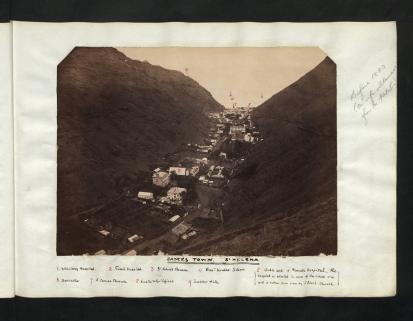 Black and white St. Helena Island Black and white St. Helena Island