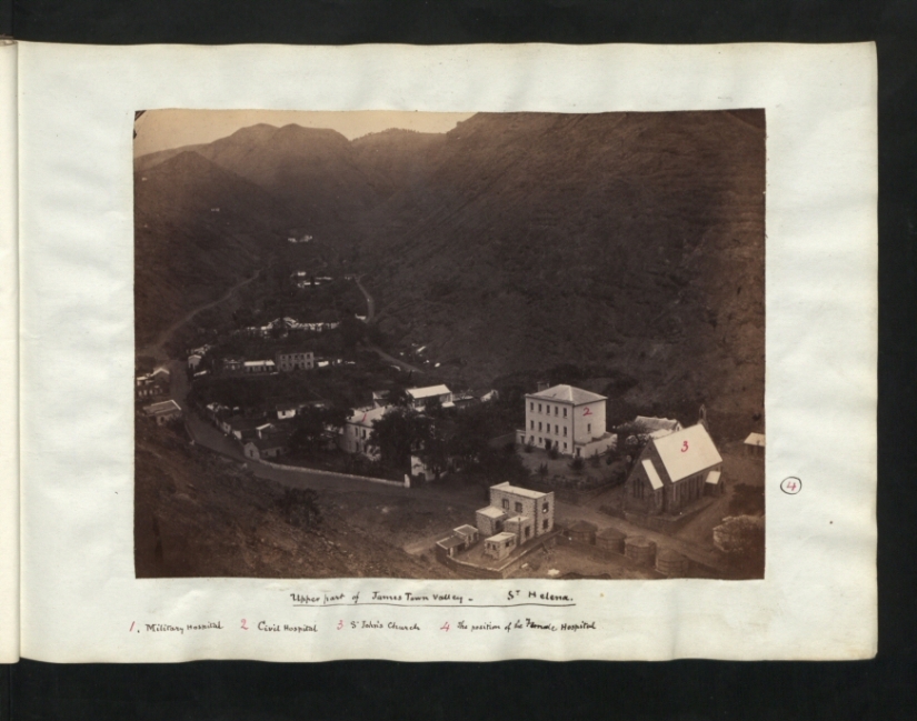 Black and white St. Helena Island Black and white St. Helena Island