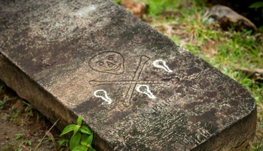 Blast me! This is the only surviving pirate cemetery