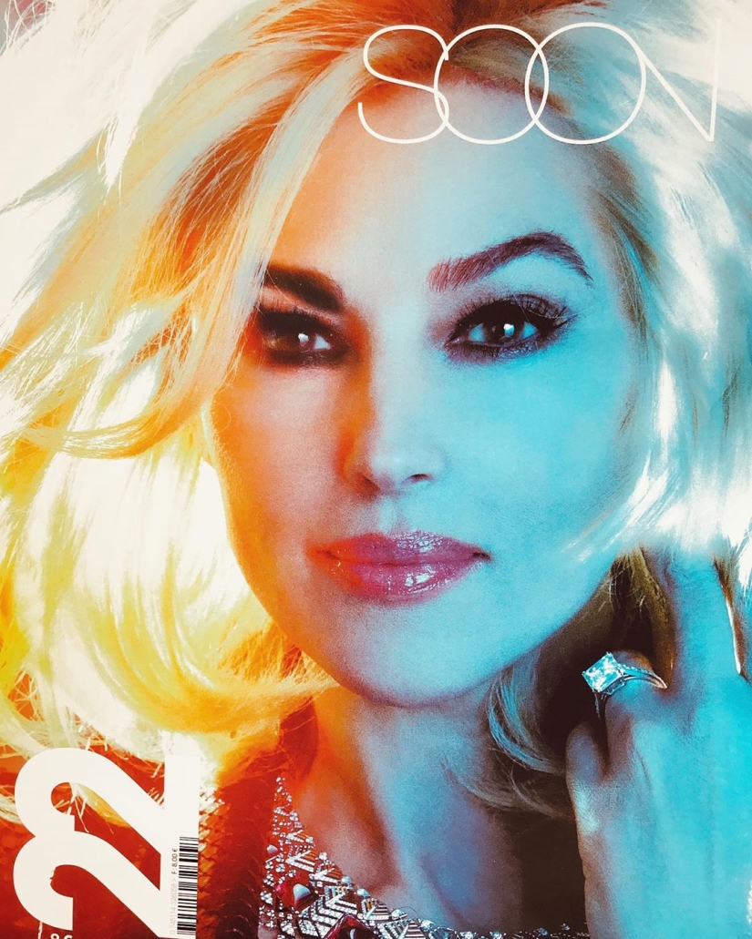 Blonde Monica Bellucci: the actress radically changed her image for a new photo shoot