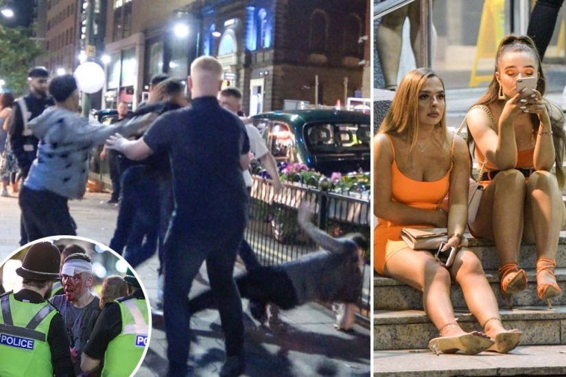 "Bloody Mary": los británicos celebraron el fin de semana de agosto con borracheras y peleas de borrachos