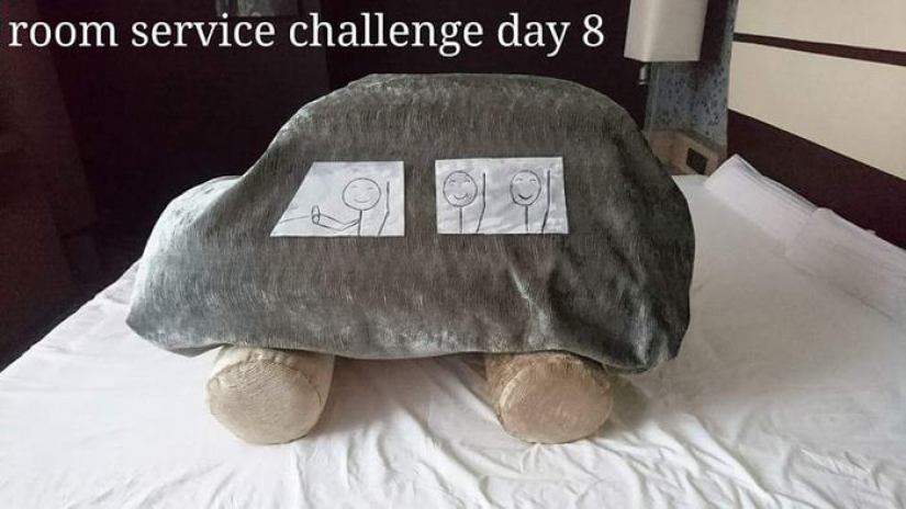 Bored on a business trip, the guest began to leave funny messages to the maids