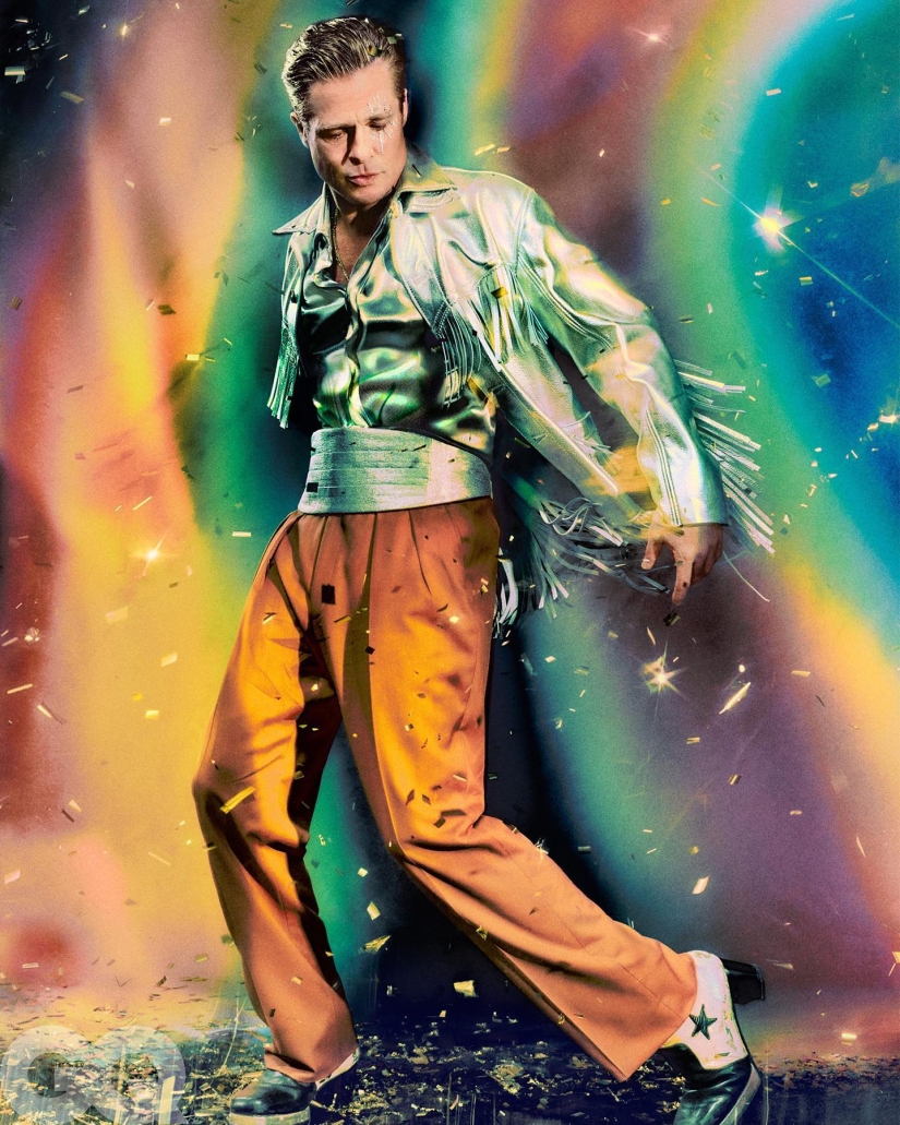 Brad Pitt en la imagen de Ofelia y lo principal de su entrevista con la revista GQ