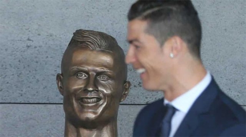 Busto de Cristiano Ronaldo presentado en Portugal