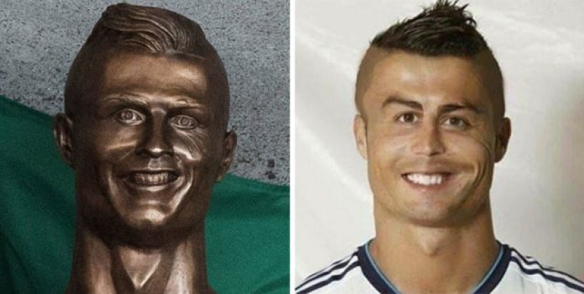 Busto de Cristiano Ronaldo presentado en Portugal