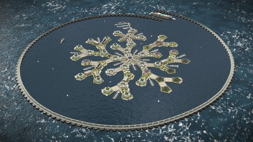 By 2020, the world's first floating city will appear in the Pacific Ocean