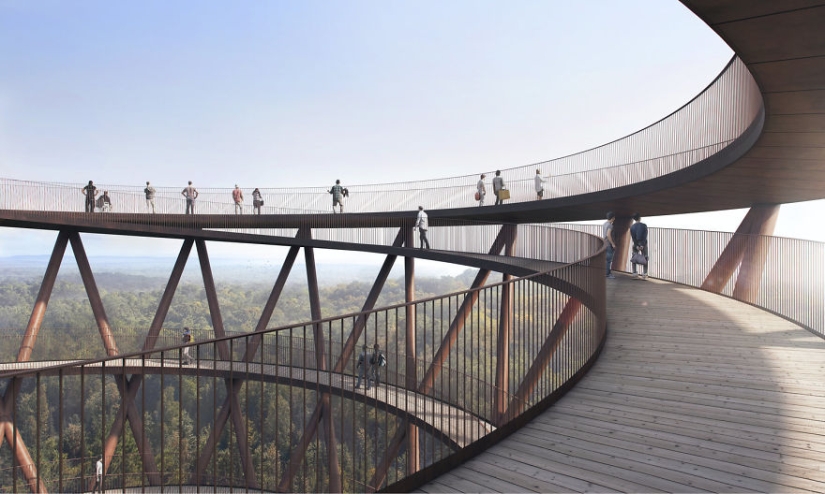 Caminar-No quiero: aparecerá una torre en espiral para caminar en el bosque danés