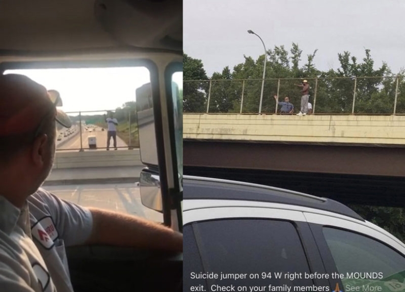 "Can we roll?": in the States, beer deliverers rescued a man who was going to jump from a bridge "Can we roll?": in the States, beer deliverers rescued a man who was going to jump from a bridge